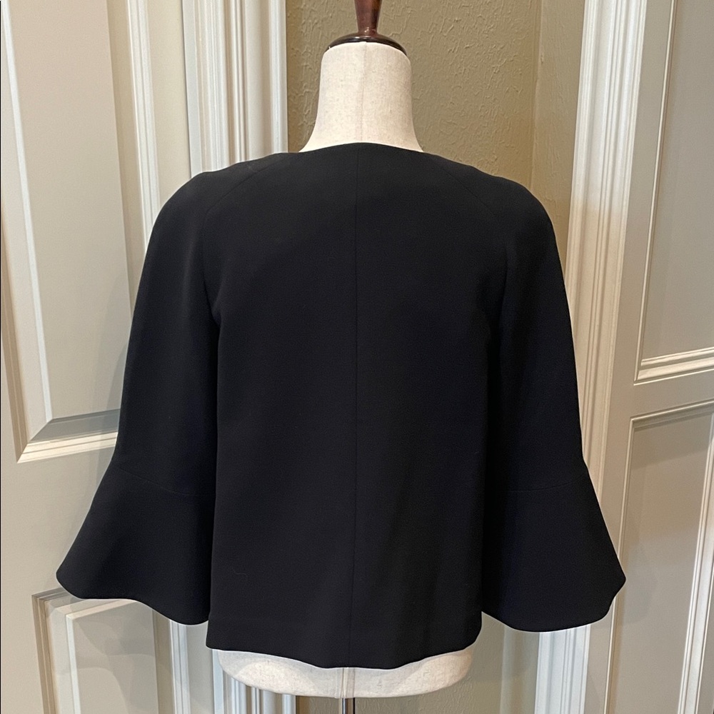 Ann Taylor Bell Sleeve Zipper Front Jacket 8 - Picture 4 of 7